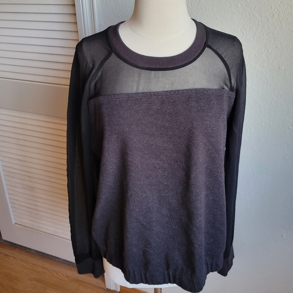 A/X Armani Exchange Tops - Armani Exchange Sheer Sleeve Blouse